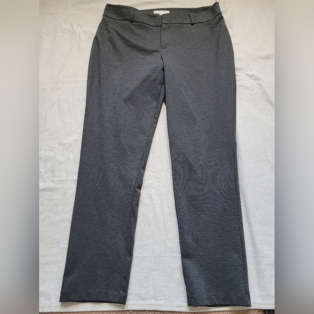 Michael Kors Women's Gray Dress Pant Straight Leg Super High Rise Classic 16W - Picture 15 of 16